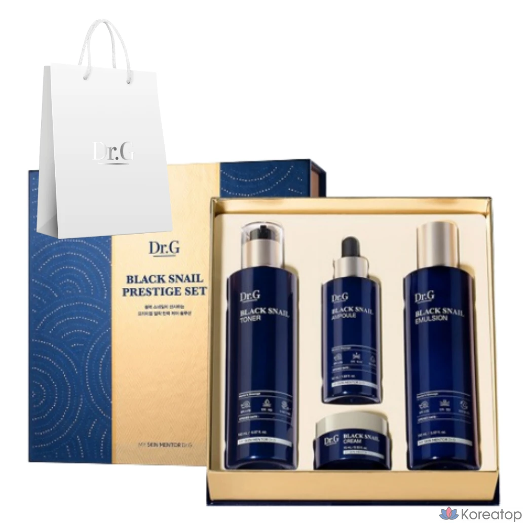 Набор Dr.G Black Snail Prestige Basic Cosmetics из 4 предметов, 1 комплект