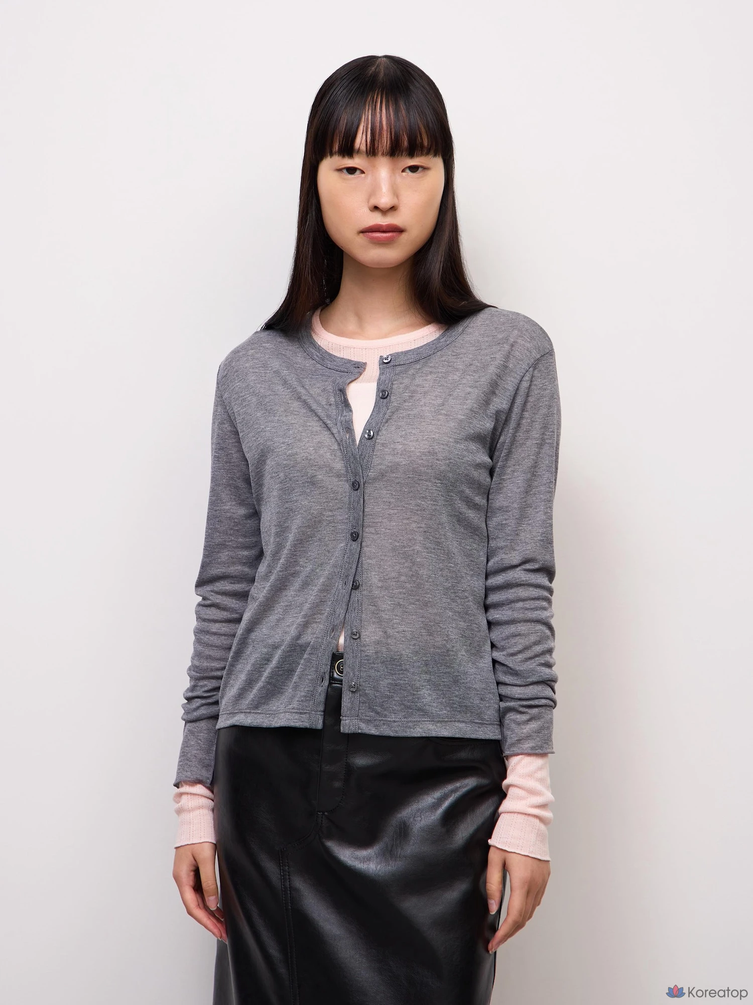 Футболка Uniqlo Warm Pointelle Crew Neck T