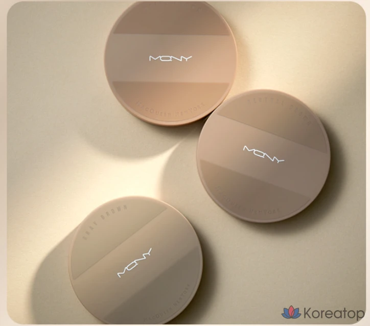 Набор для растушевки Mqny New York Fake Up 3-Color Shading 9 г + кисть для растушевки, бежево-коричневый, 1 шт., фото 5