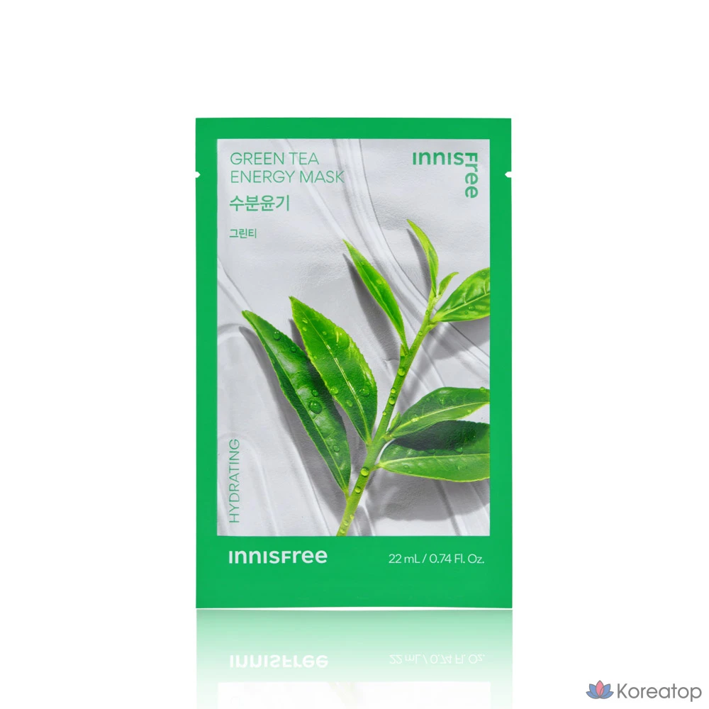 Энергетическая маска Innisfree с зеленым чаем, 1 упаковка, 1 шт.