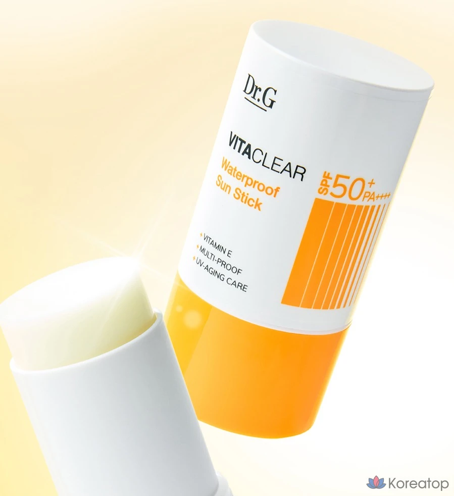 Солнцезащитный стик Dr.G Vita Clear Waterproof Sun Stick SPF50+ PA++++, 21 г, 1 шт.