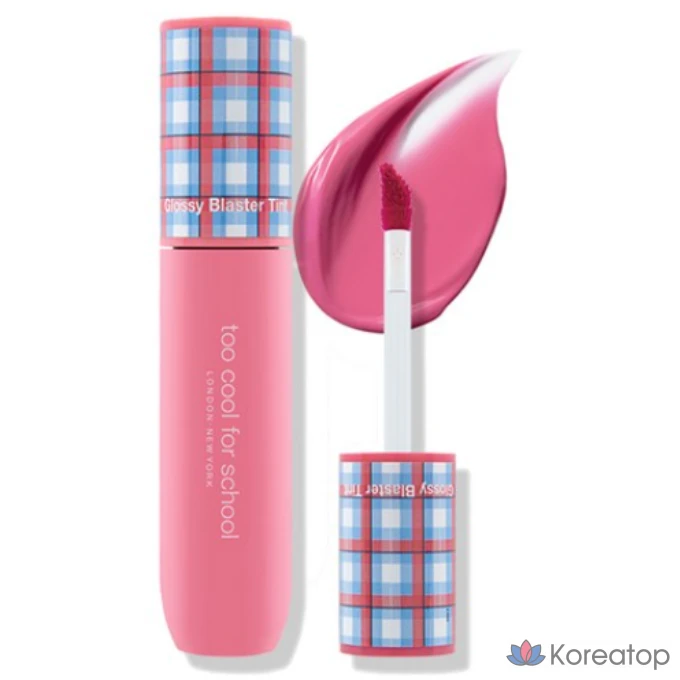 Блестящая помада Too cool for school Glossy Blaster Lip Tint, 4,8 мл, цвет Koi Pink (молочно-розовый), 3,4 г, 1 шт.