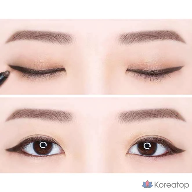 Гелевая подводка для глаз MERZY the First, 0,5 г, оттенок G2 Dutch Brown, 1 шт., фото 5