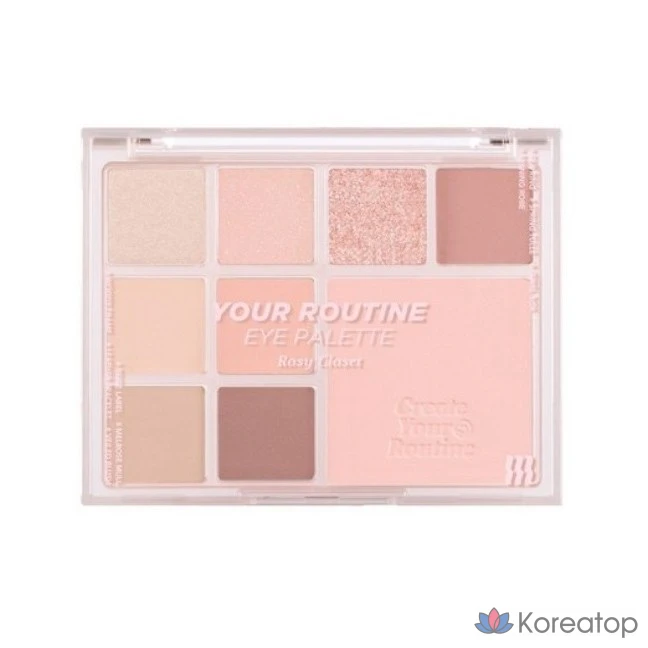 Палетка теней для век MERZY Your Routine Eye Palette, ROSY CLOSET (Rosy), 1 шт.