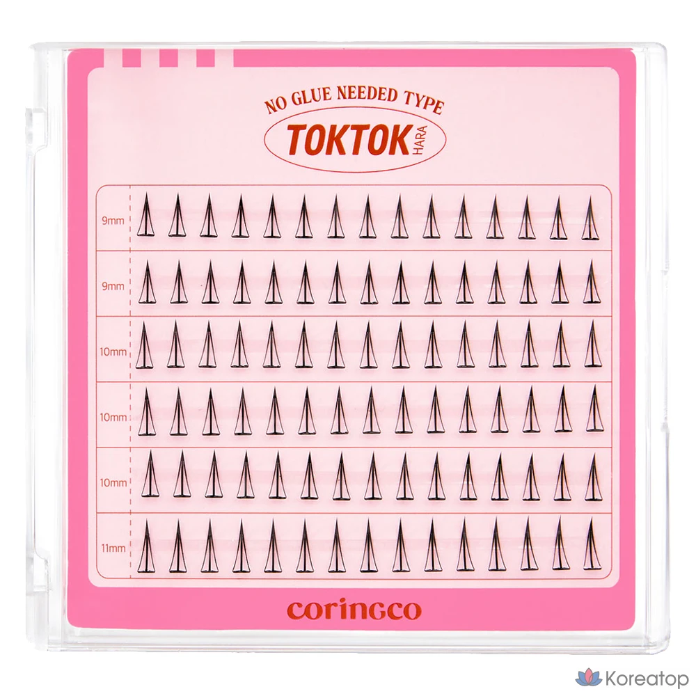 Накладные ресницы Corinco TokTok Hara без клея, с фильтром, 1 шт.