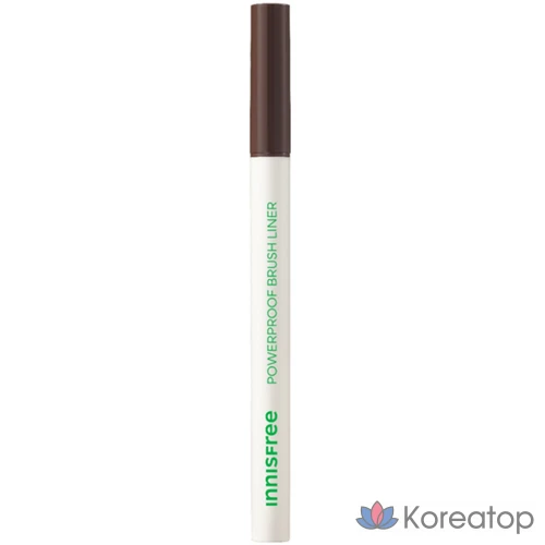 Подводка для глаз Innisfree Powerproof Brush Liner, 0,6 г, № 02, коричневая, 1 шт.