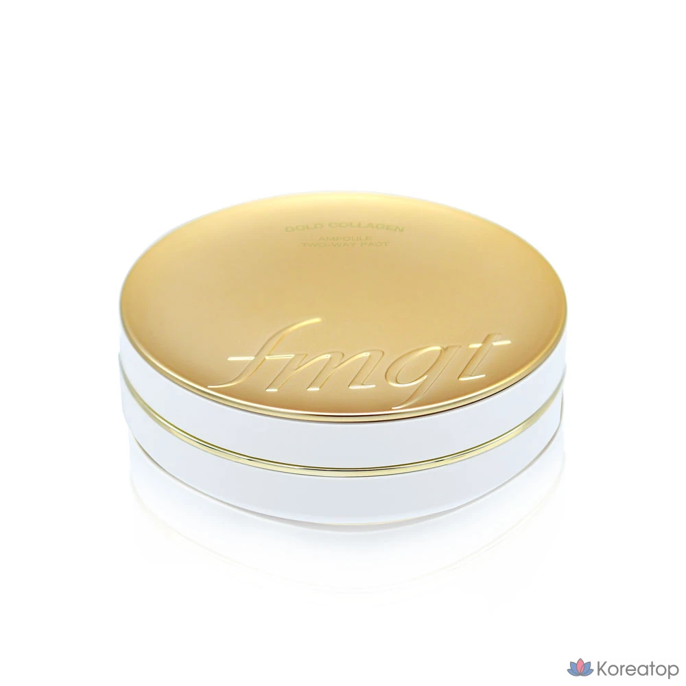 Ампула с золотым коллагеном The Face Shop Two-Way Pact, № 201, абрикосово-бежевый, 1 шт.