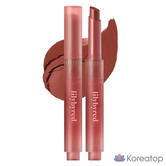 Помада Lilybyred Milky Blur Fondue Bar, 1 шт., оттенок 05 "Шоколадный гранат".