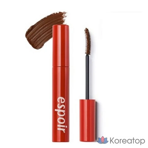 Водостойкая тушь для ресниц Espoir No-Merging Mascara Waterproof, 9 мл, № 4, темно-коричневый, 1 шт.