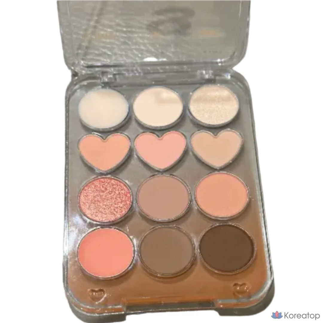 Палетка теней для век Colorgram Eye Real Eye Palette, 4 цвета, 01 Sunshine Plus Oatmeal Peach, 1 шт., фото 2