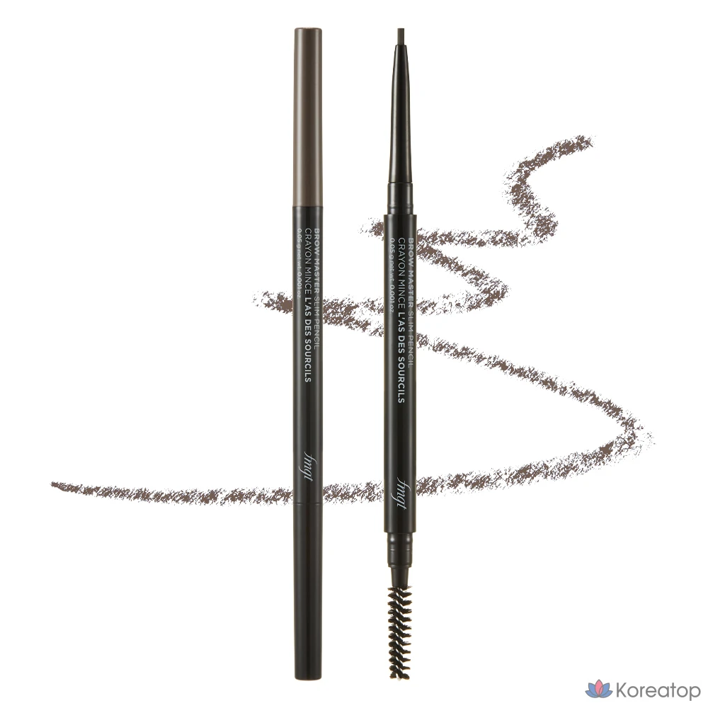 Карандаш для бровей The Face Shop Brow Master Eyebrow Slim Auto Pencil 0.05g, 01 серо-коричневый, 1 шт.