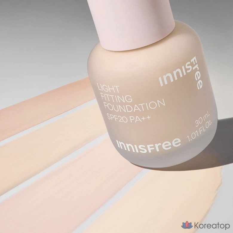 Тональный крем Innisfree Light Fitting Foundation, 30 мл, 1 шт., оттенок 21N Vanilla, фото 8