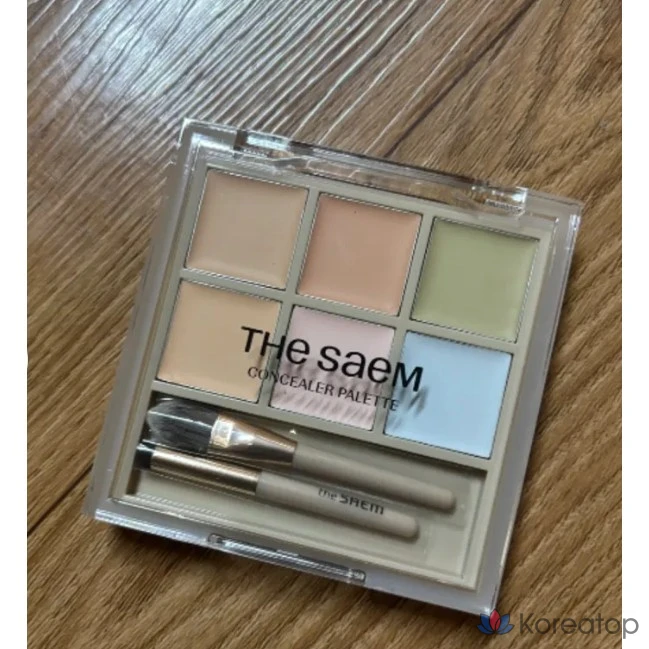Палетка консилеров The Saem Cover Perfection, 12 г, 1 шт., 01 Cover &amp; Correct