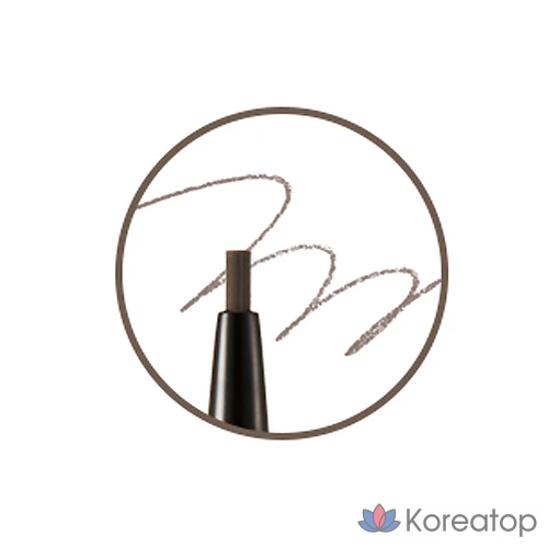 Карандаш для бровей The Face Shop Brow Master Eyebrow Slim Auto Pencil 0.05g, 01 серо-коричневый, 1 шт.