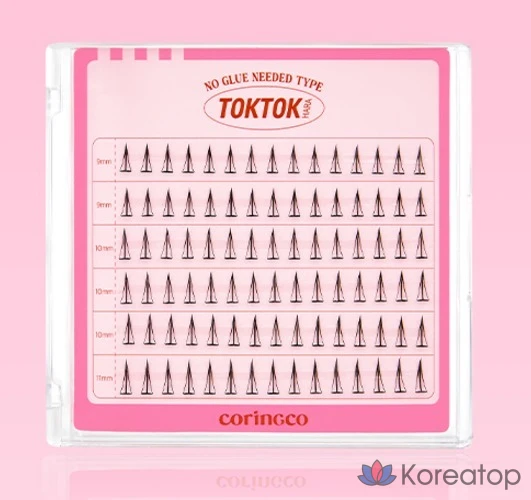 Накладные ресницы Corinco TokTok Hara без клея, с фильтром, 1 шт., фото 2