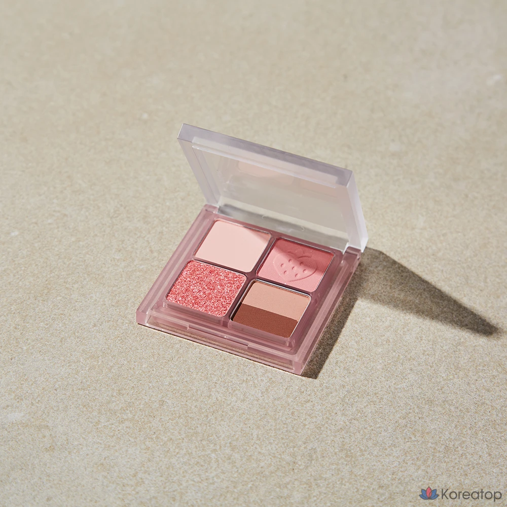 Палитра теней Peripera Ink Pocket Shadow Palette 23AD Soft Berry, 7 Sun-drenched Seasonal Spring Strawberries, 1 шт., фото 3