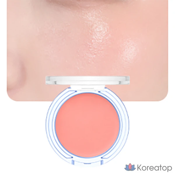 Кремовые румяна Giverny Dewy Gel Glow Cream Blusher 2,7 г, оттенок 01 Персик-гуава, 1 шт., фото 2