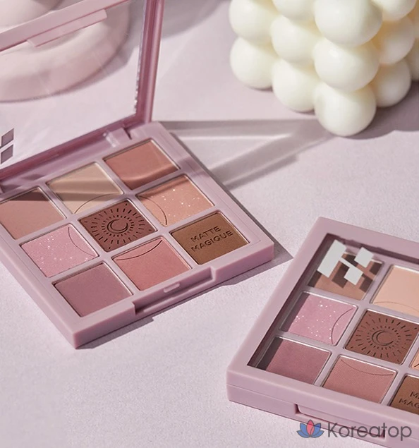 Палетка теней для век Holika Holika Matte Magic Collection My Favorite Mood Eye Palette, 8 г, Mooney, 1 шт., фото 6