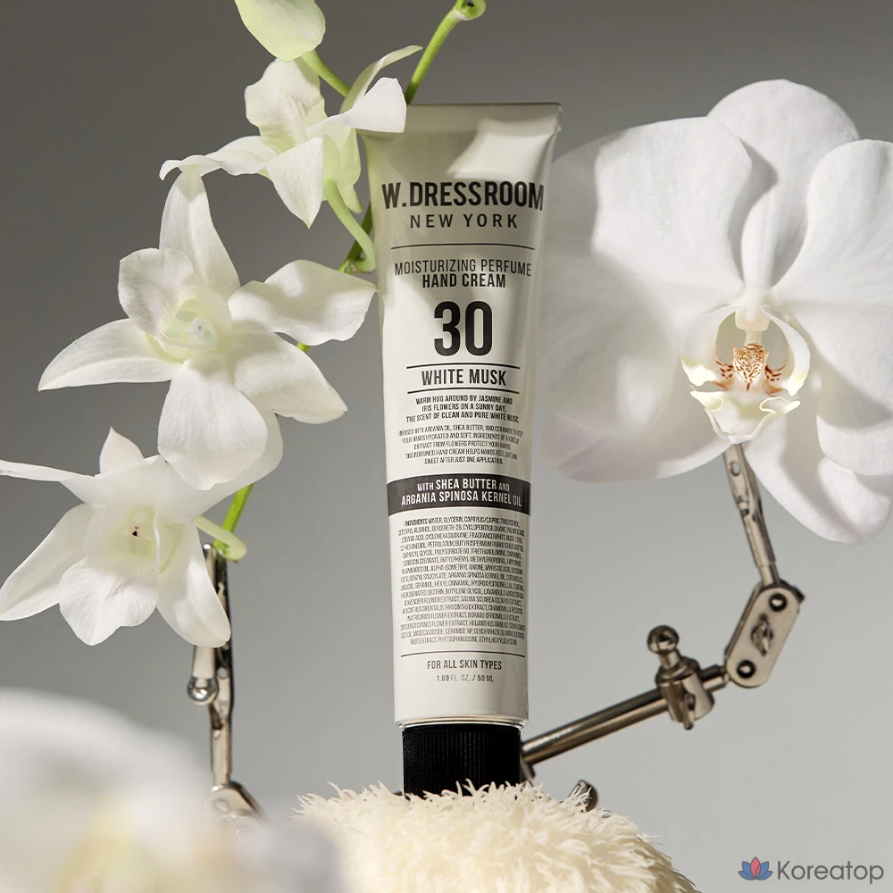 Парфюмерный крем для рук W.Dressroom, аромат «Белый мускус», 30, 50 мл, 1 шт.