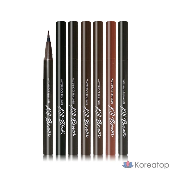 Водостойкая подводка для глаз Clio Waterproof Pen Liner/Eyeliner 03, цвет какао-коричневый, 1 шт.