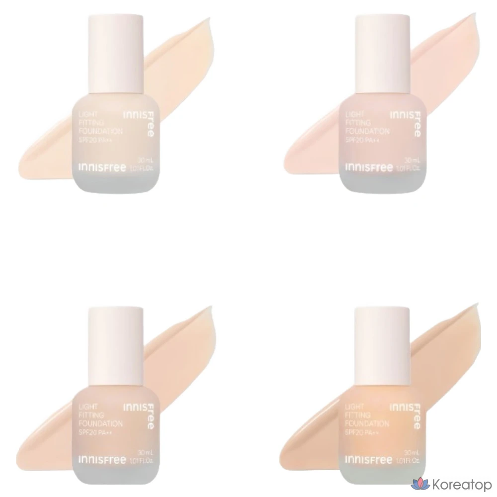 Тональный крем Innisfree Light Fitting Foundation, 30 мл, 1 шт., оттенок 21N Vanilla, фото 9
