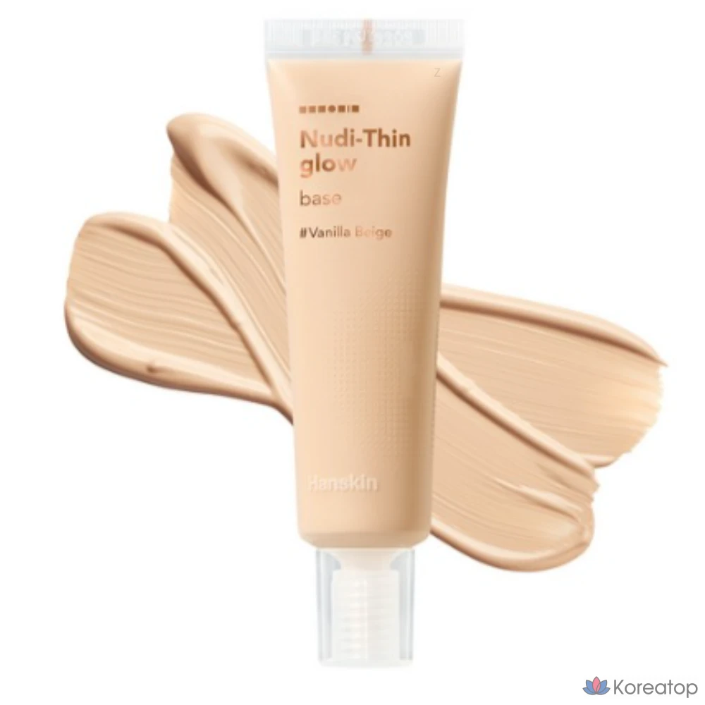 База под макияж HANSKIN Nude Scene Glow Base, 30 мл, 1 шт., № 20-22 Vanilla Beige (теплый оттенок)
