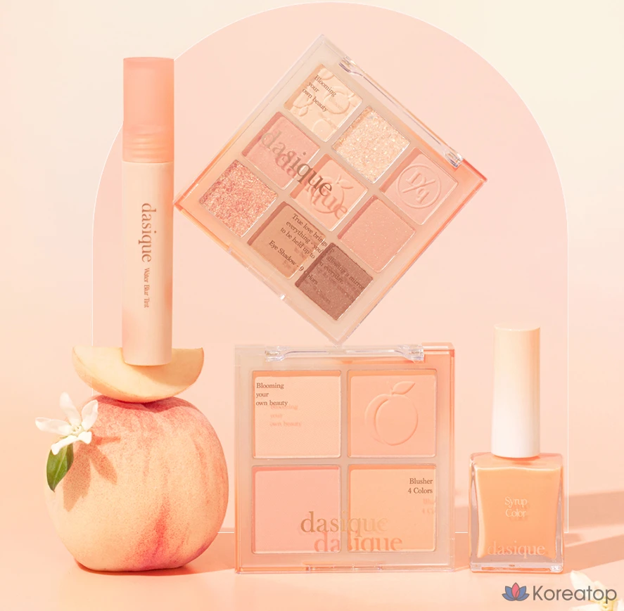 Румяна Dasique Blending Mood Cheek, 11,2 г, оттенок 03 Peach Blending, 1 шт., фото 9