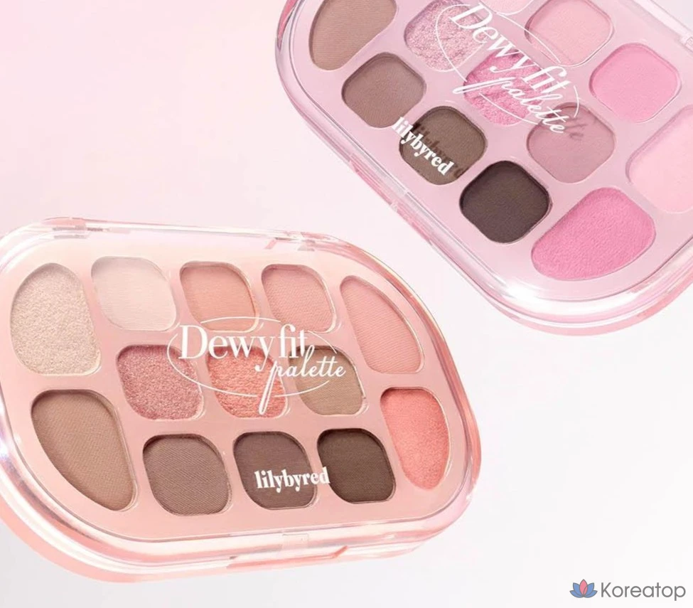 Палетка теней Lilybyred Dewyfit, оттенок 03 «Овсянка», 1 шт., фото 3