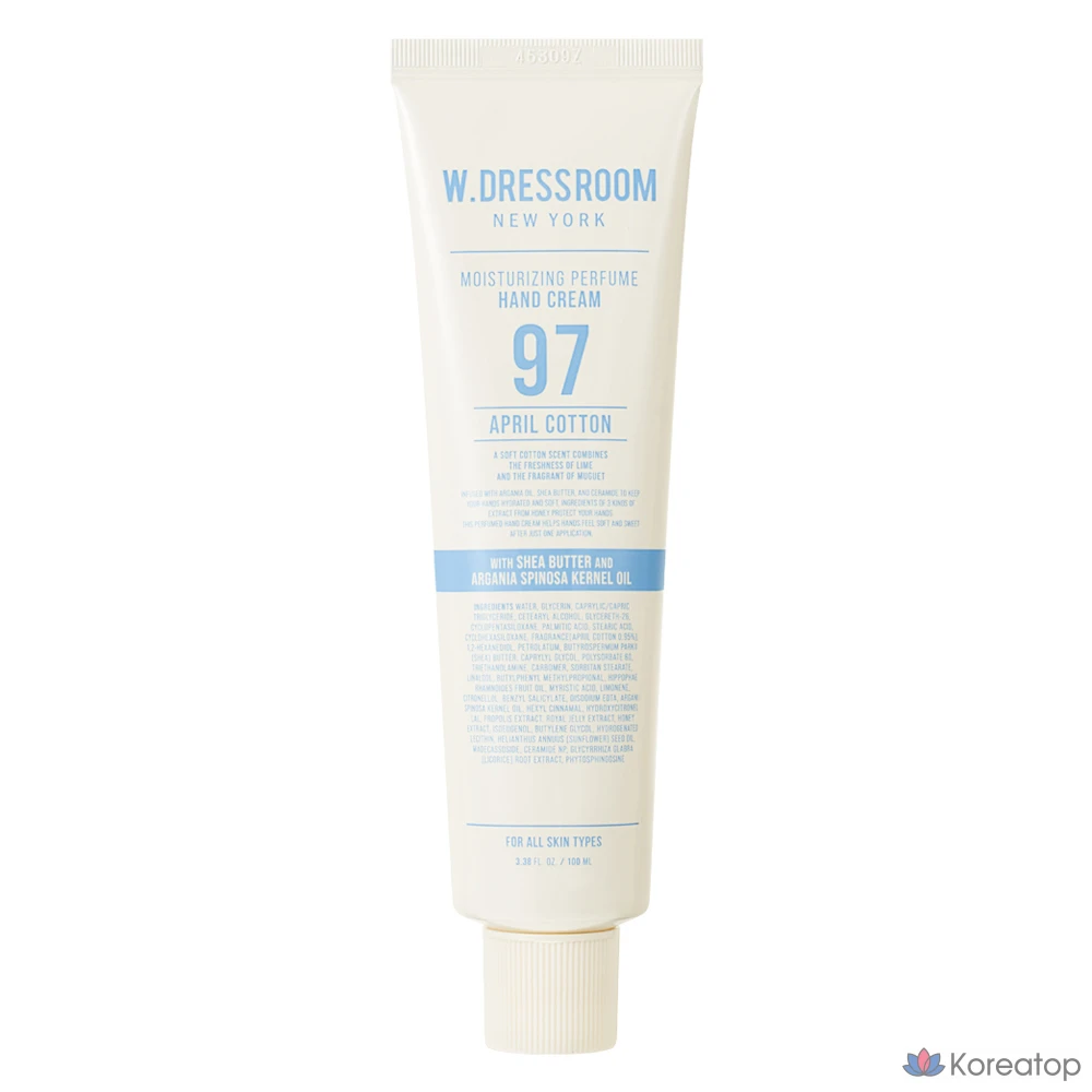 Парфюмированный крем для рук W.Dressroom 97 April Cotton, 1 шт., 100 мл