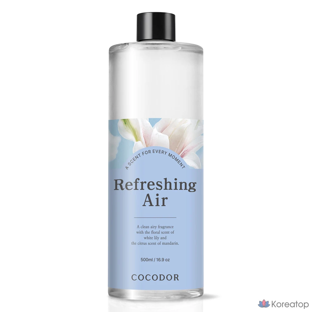 Диффузор-рефилл Cocodor Large Capacity Diffuser Refill, Refreshing Air, 500 мл, 1 шт.