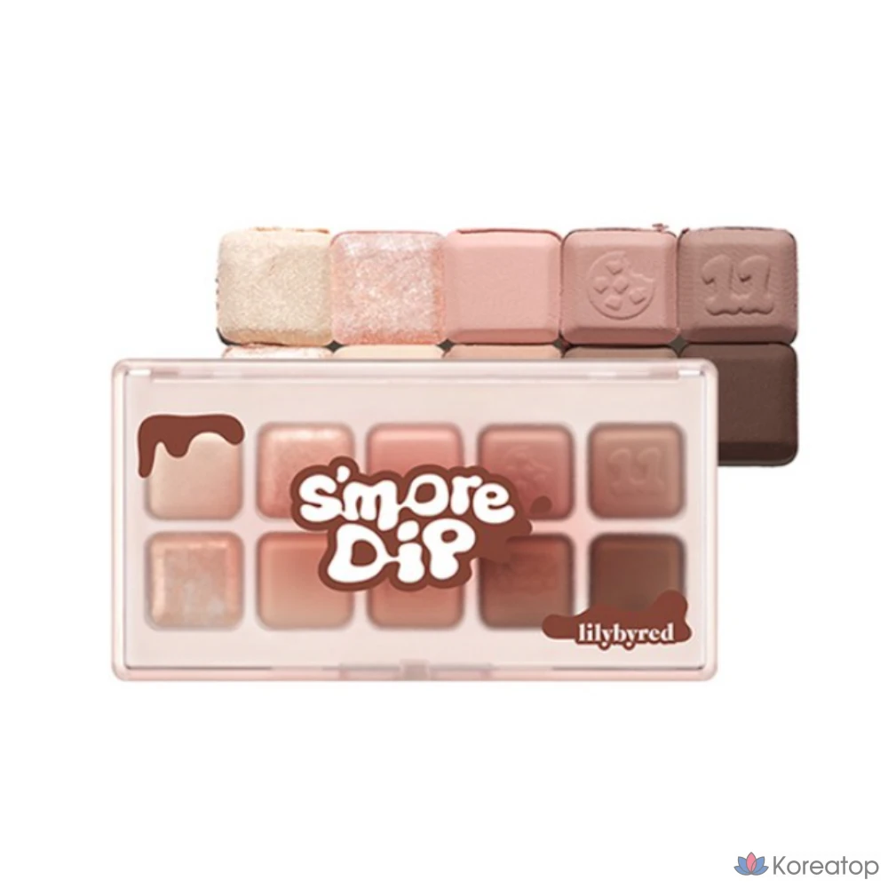 Палетка теней для век Lilybyred Mood Keyboard Eye Palette, 10,5 г, 11 оттенков бежевого цвета "Шоколадная крошка и зефир", 1 шт.