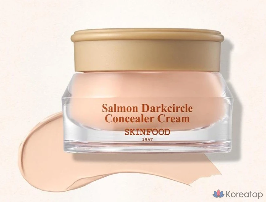 Крем-консилер Skinfood Salmon Dark Circle Concealer Cream, 10 г, 1 шт., № 1 Salmon Blooming, фото 2