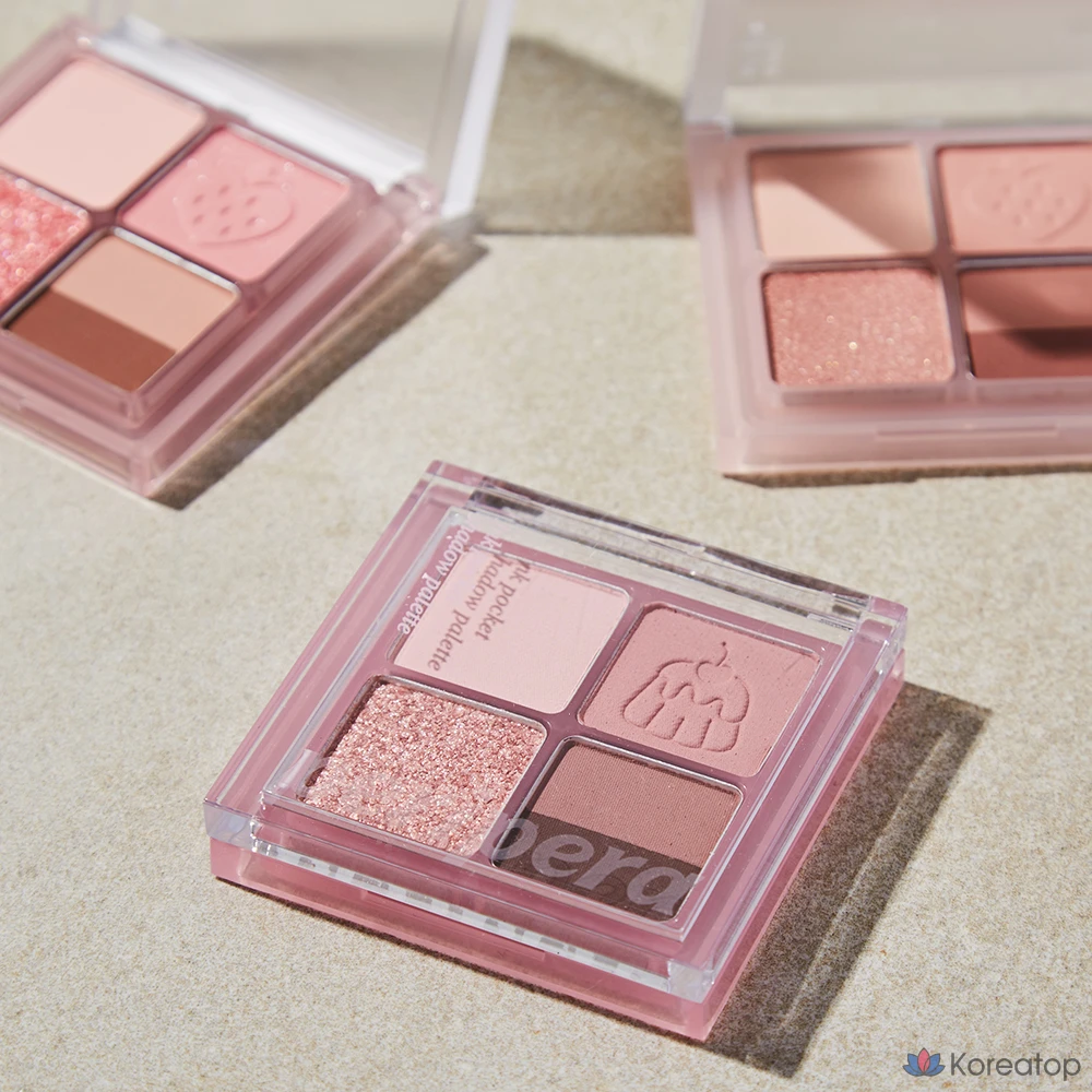 Палитра теней Peripera Ink Pocket Shadow Palette 23AD Soft Berry, 7 Sun-drenched Seasonal Spring Strawberries, 1 шт., фото 5