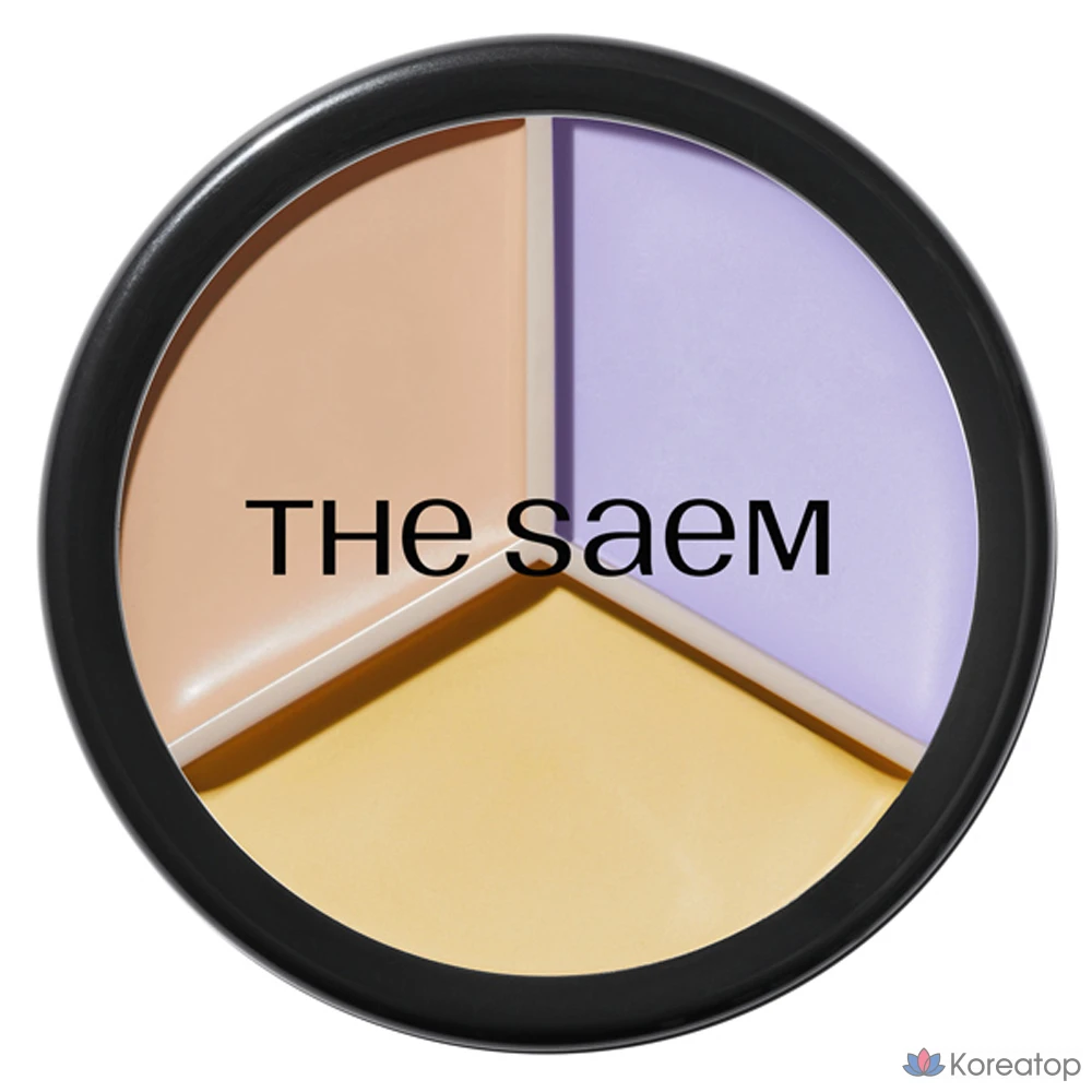 Консилер The Saem Cover Perfection Triple Pot, 13,2 г, 1 шт., оттенок 04 Tone-Up Beige