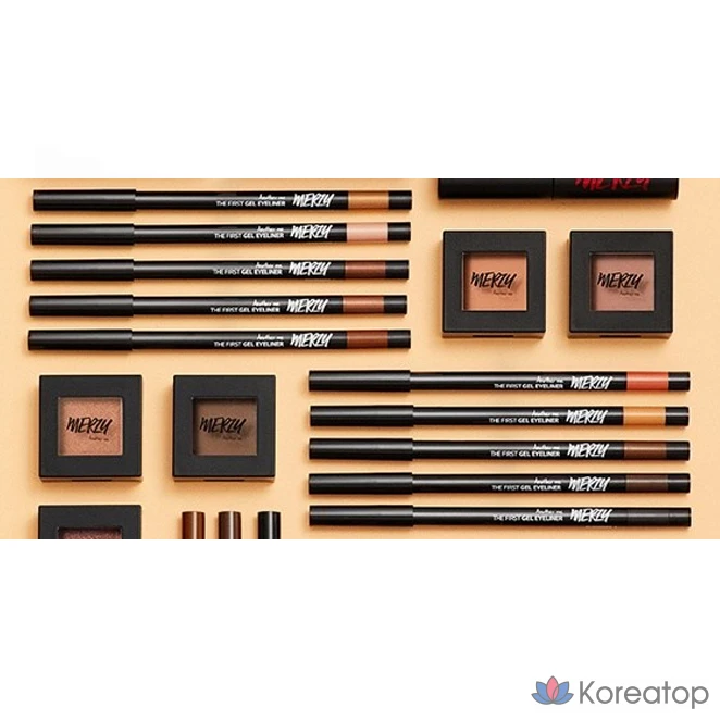 Гелевая подводка для глаз MERZY the First, 0,5 г, оттенок G2 Dutch Brown, 1 шт., фото 9