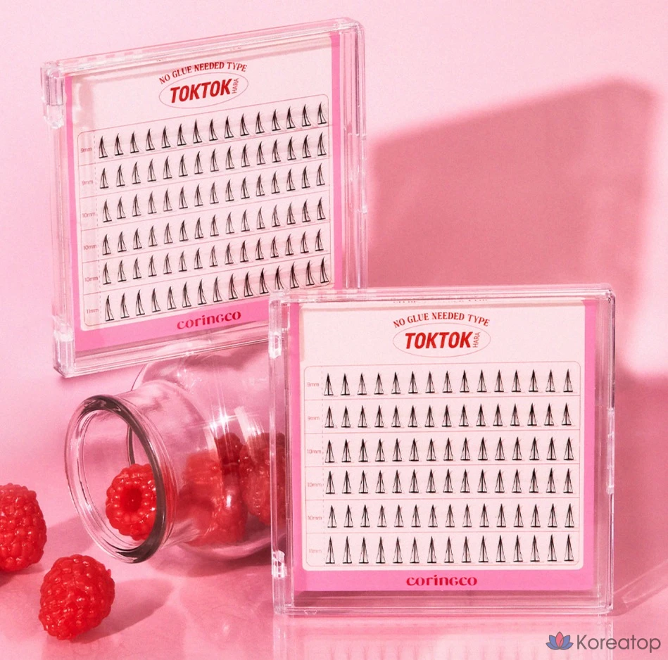 Накладные ресницы Corinco TokTok Hara без клея, с фильтром, 1 шт., фото 5