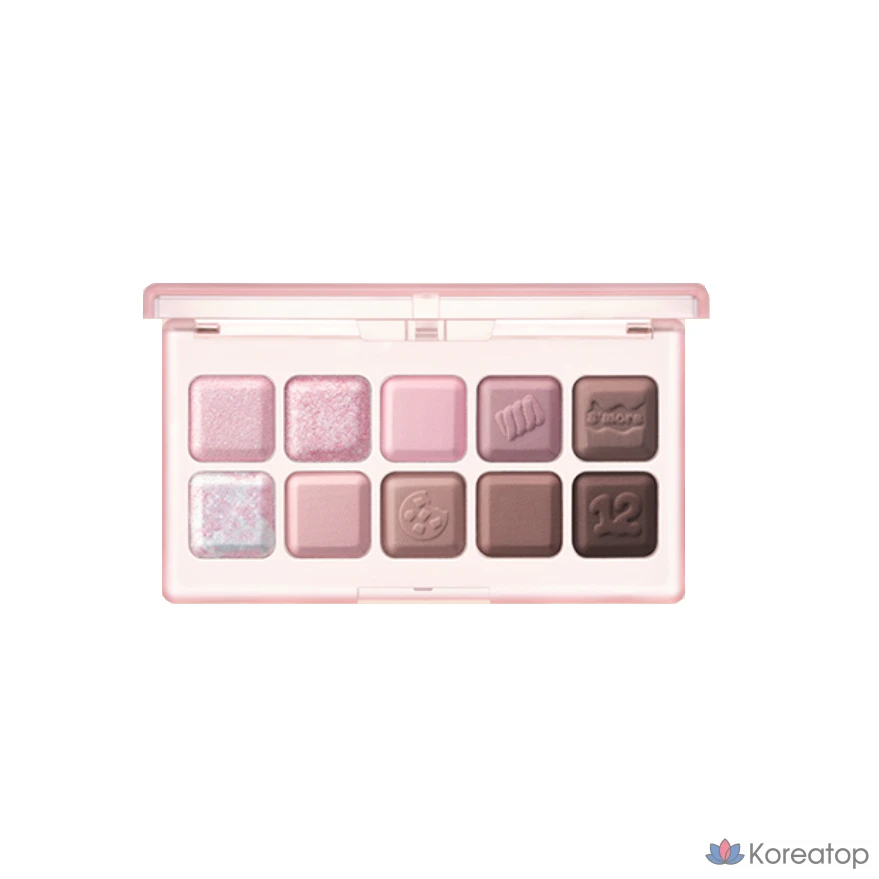Палетка теней для век Lilybyred Mood Keyboard Eye Palette, 12 оттенков «Клубничный Чипсморс», 1 шт.