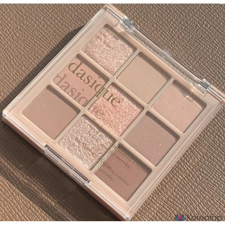 Палитра теней для век Dasique + мини-блеск для губ Glow, 5 оттенков Sunset Mulee, 1 шт.