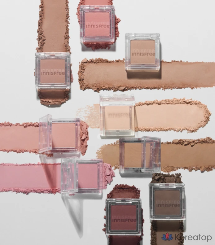 Палетка теней Innisfree My Palette My Eyeshadow Matte, № 11, оттенок «Сушеный абрикосовый лепесток», 1 шт., фото 5