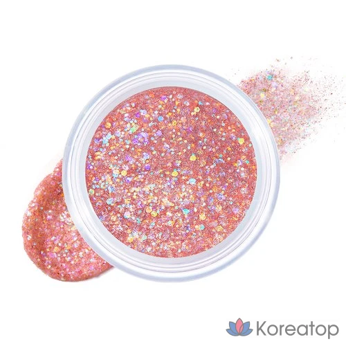 Гель для лица Unleashia Glitter Gel 7 г, 1 шт., N4 Love Dreamer