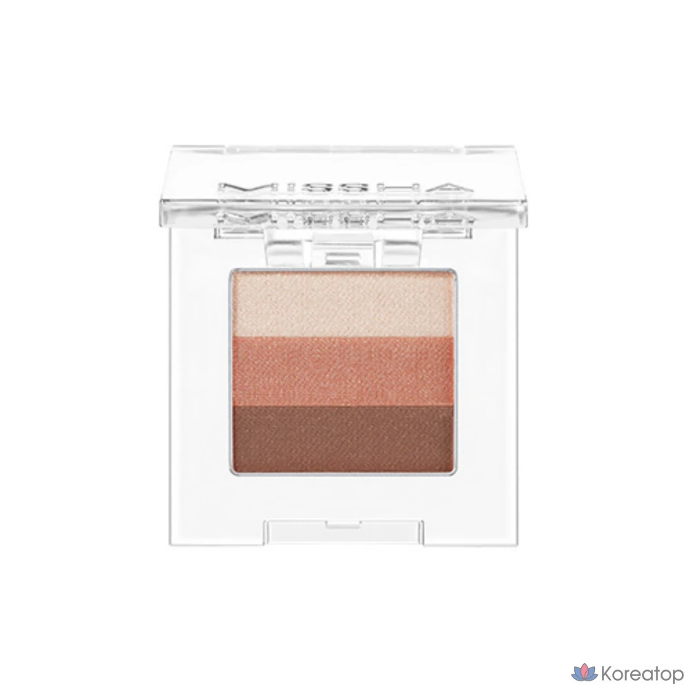 Тени для век Missha Triple Shadow 2 г, № 14, цвет «росистый абрикос», 1 шт.