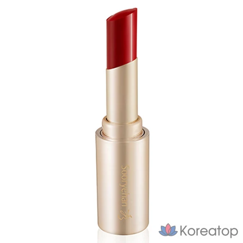 Помада для губ Sooryehan Silk Lip Rouge, насыщенный красный цвет, 3,5 г, 1 шт.
