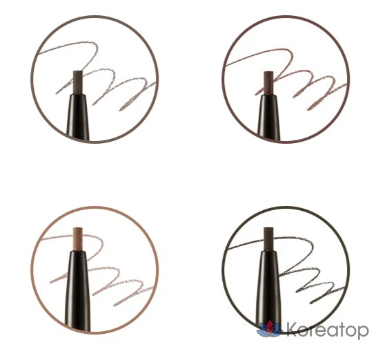 Карандаш для бровей The Face Shop Brow Master Eyebrow Slim Auto Pencil 0.05g, 01 серо-коричневый, 1 шт.