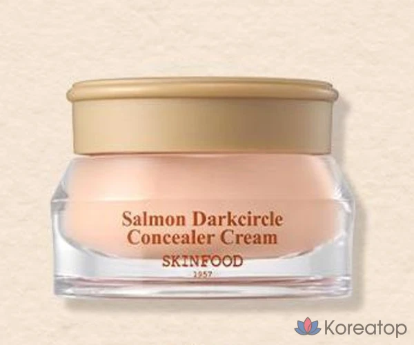 Крем-консилер Skinfood Salmon Dark Circle Concealer Cream, 10 г, 1 шт., № 1 Salmon Blooming, фото 3