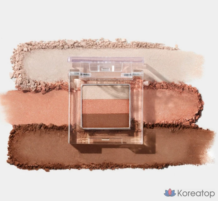 Тени для век Missha Triple Shadow 2 г, № 14, цвет «росистый абрикос», 1 шт., фото 2