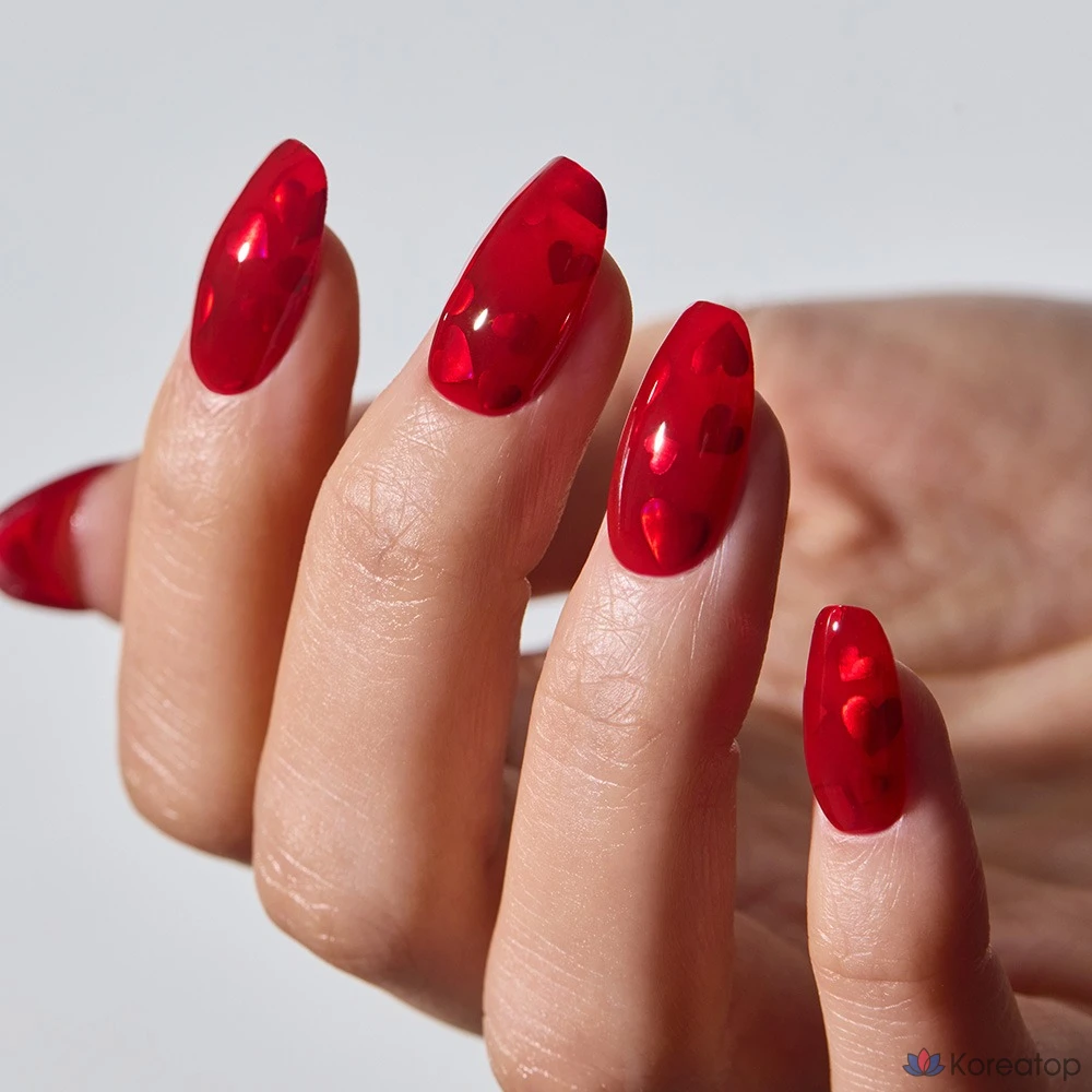 Гель-лак для ногтей Ohora Gel Nail Strip, N Heart Jelly, 1 шт., фото 3