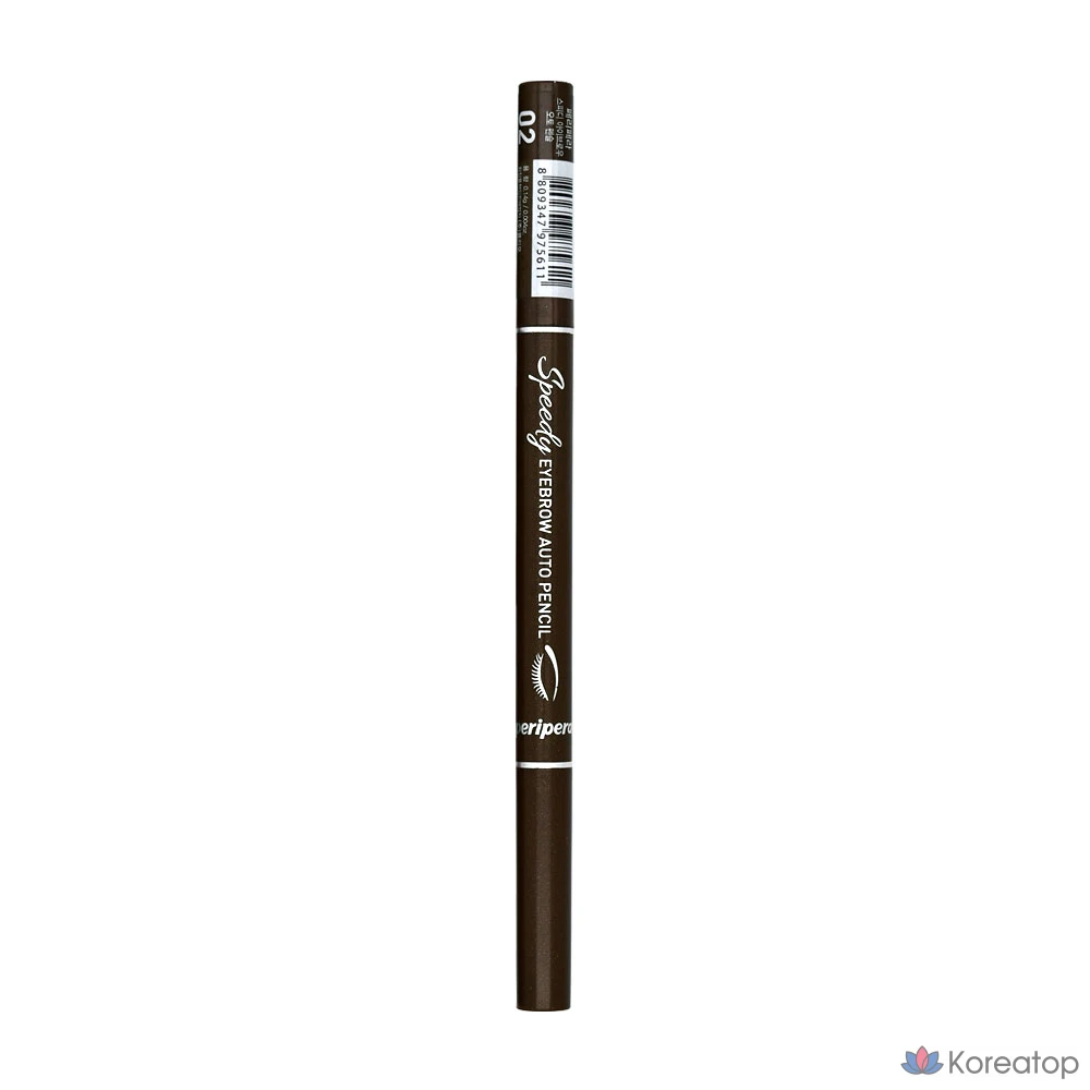 Карандаш для бровей Peripera Speedy Brow Auto Pencil, цвет 002, серо-коричневый, 1 шт.