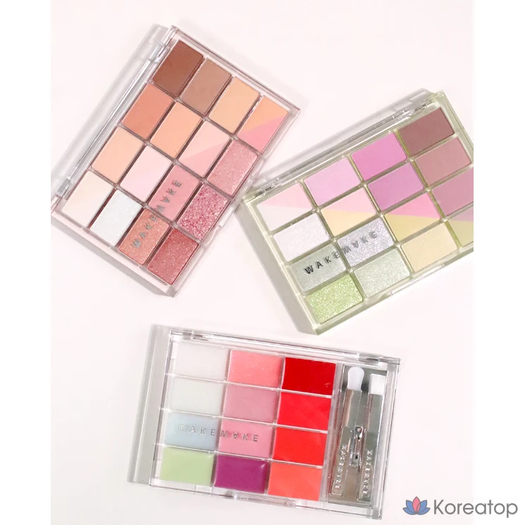 Палетка теней для век WAKEMAKE Soft Blurring Eye Palette, осенний оттенок с эффектом размытия пигмента, 1 упаковка