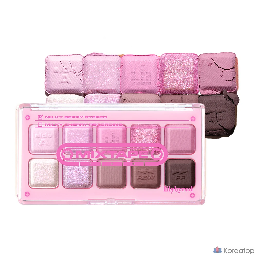 Палетка теней для век Lilybyred Mood Keyboard Eye Palette, оттенок 09 Milky Berry Stereo, 1 шт.
