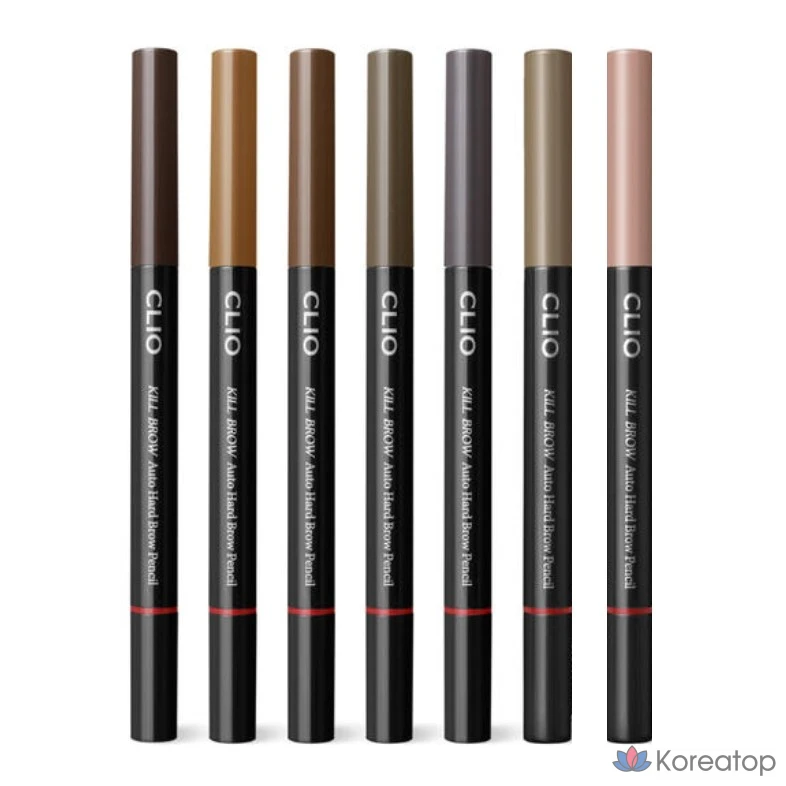 Карандаш для бровей Clio Kill Brow Auto Hard, 0,31 г, цвет «Арахисово-коричневый», 1 шт.